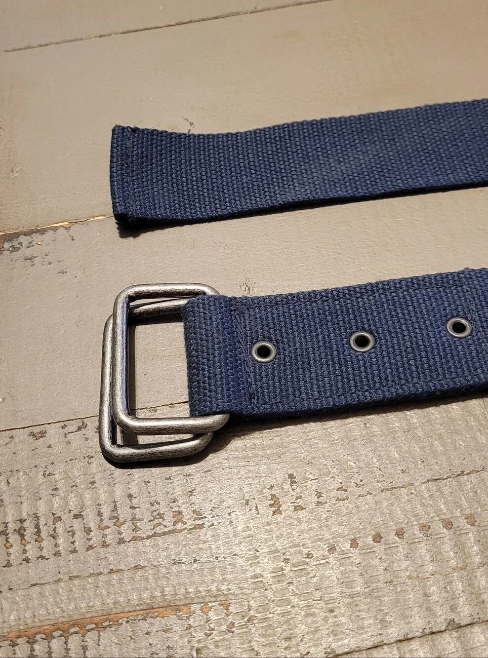 Classic Men's Canvas Web Belt in Navy